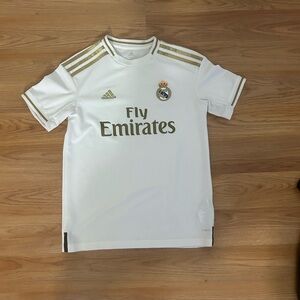 White Real Madrid Jersey Youth Medium